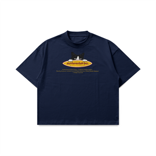 Surfersclub "Surfer Cat" Boxy T-Shirt - Lacivert
