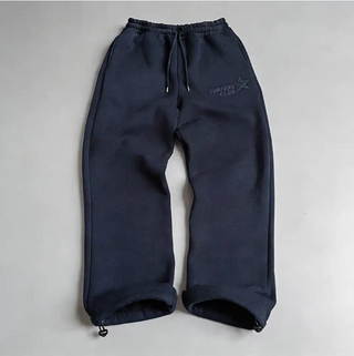 Surfersclub Heavyweight Open-Hem Baggy Sweatpants - Navy Blue