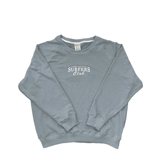 Surfersclub Oversize Looseneck Sweatshirt '' Ocean Activities '' Light Blue - SURFERSCLUB