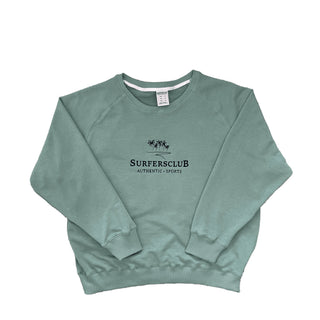 Surfersclub Oversize Looseneck Sweatshirt '' The Palms '' Sea Green - SURFERSCLUB