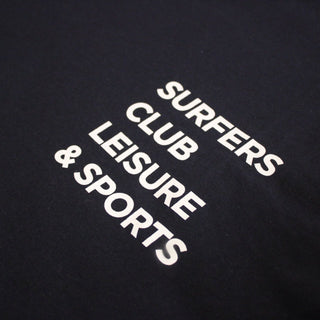 Surfersclub Relaxed Fit Unisex T-shirt '' Leisure & Sports'' - SURFERSCLUB