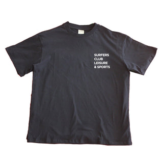 Surfersclub Relaxed Fit Unisex T-shirt '' Leisure & Sports'' - SURFERSCLUB